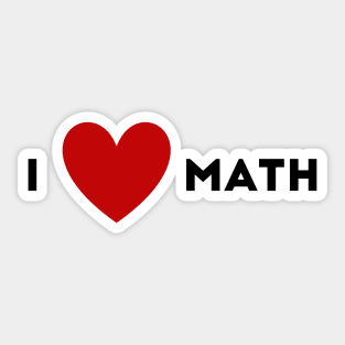 I Heart Math Sticker